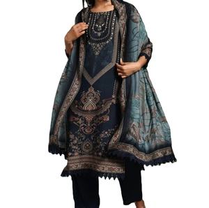 ชุดเดรสแฟนซีสำหรับสตรีชุดเดรสระบายอากาศได้ดีสีพื้นน้ำหนักมาก - Product Image 2