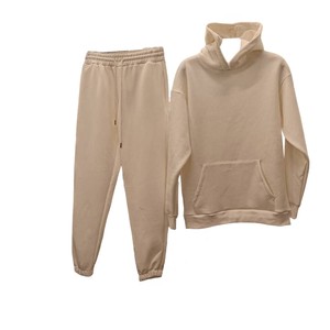 Vêtements d'hiver Sweatshirts Sweatpants Sets Pullover Unisex Elastic Cuffs Waistband Drawstring Casual Men Sportswear Hoodies - Product Image 1