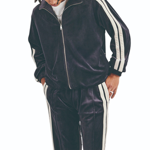 Custom Casual Hooded Men's Tracksuit Heavyweight Windproof Breathable Eco-Friendly <b>Polyester</b>/Cotton Sweatpants Zip <b>Hoodie</b> Solid - Product Image 5