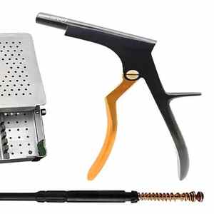 Ensemble de rongeurs rotatifs Kerrison interlaminaires en acier inoxydable, instruments chirurgicaux orthopédiques manuels pour chirurgie de la colonne vertébrale, haute qualité chirurgicale - Product Image 3