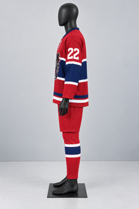 Conjunto de Camiseta y Pantalones Cortos de Hockey sobre Hielo Personalizados, 100% Poliéster, Uniforme de Hockey para Equipos, Fabricante de Ropa Deportiva al por Mayor OEM - Product Image 4