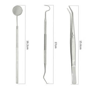 Dental Examination Set Mirror Probe Tweezers Dental Instruments Dentist Oral Care Kit Medical Grade Stainless Steel Dentavex CE - Product Image 5
