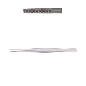 Forceps de type Resano, longueur totale, acier inoxydable, réutilisables, stérilisables, ZETOMEDPRO - Product Image 2