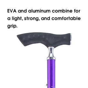 Canne pliante ergonomique à manche en EVA avec embout en caoutchouc Aide à la marche légère pour la mobilité des personnes âgées et une utilisation élégante de la rééducation - Product Image 6