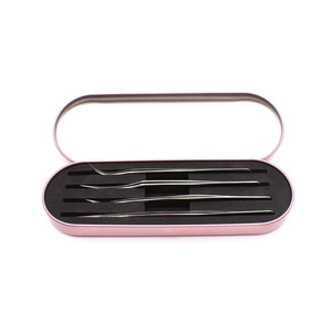 Pochette de rangement durable pour outils cosmétiques (lot de 2) avec design portable, fermeture sécurisée et compartiments organisés pour pinces à cils - Product Image 2