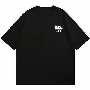Men's casual <b>cloud</b> print crew <b>neck</b> short-sleeved T-shirt, summer factory direct, customization available.F10 - Product Image 1