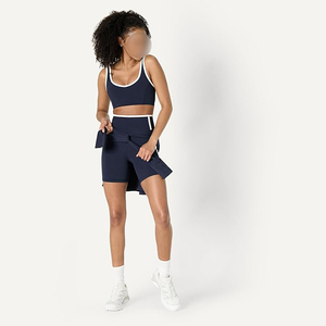 สปอร์ตบราสีกรมท่าคุณภาพสูงไร้ตะเข็บสำหรับการฝึกซ้อม ออกกำลังกาย วิ่ง และฟิตเนสคลาส - Product Image 4