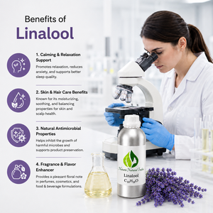 100% Pure Linalool Compound <b>Essential</b> <b>Oil</b> Fractional Distillation Aromatic Chemical Bulk Manufacturer Supplier Exporter High - Product Image 4