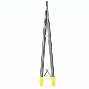 Porte-aiguille microchirurgical à pointe fine, à mâchoires droites, en acier inoxydable, instrument chirurgical réutilisable - Product Image 2