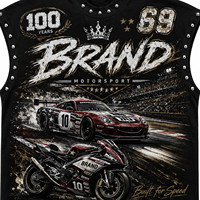 Camiseta sin Mangas Personalizada, Ecológica, con Estampado Gráfico DTG, 100% Algodón Jersey, Estilo Vintage, Lavada, 100g, Unisex