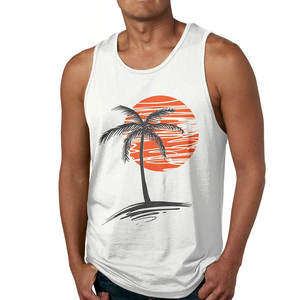 Camiseta Deportiva para Hombre, 100% Algodón, Secado Rápido, Transpirable, Elástica, Sin Mangas, para Entrenamiento, Fitness, Running, Gimnasio, con Bolsillos - Product Image 1