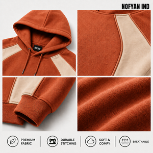 Sweat-shirts à capuche Private Label 2026, coupe classique, streetwear, pull à manches longues, chaud pour l'hiver, décontracté, respirant, séchage rapide, 100% coton - Product Image 2