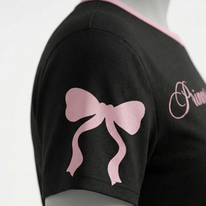 Camiseta de algodón 100% de calidad premium, cuello redondo, manga corta, transpirable, nueva, para mujer, camiseta sólida para chicas. - Product Image 6