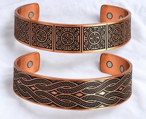 Pulsera de Cobre Antiguo Tejida HASAN CRAFT, Brazalete Abierto Ajustable, Joyería Artesanal Ecológica para Recuerdo de Boda - Product Image 6