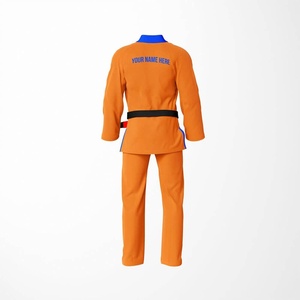 Personalized Bjj Gi Uniforms Premium Quality <b>Orange</b> Bjj Kimono Uniforms For Martial Arts Training MMA Grappling Jiu JItsu Bjj Gi - Product Image 2