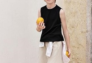 Athletic Tank Tops Shirts Sleeveless Muscle Shirts for Kids Activewear Lightweight Quick Dry Jogging Wear Kids Vest <b>Singlets</b> - Product Image 5