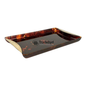 Premium Modern Natural Horn Tray Handmade Movable <b>Decorative</b> Serving Platter Luxury Dining <b>Table</b> <b>Decor</b> by Tradebyd - Product Image 1