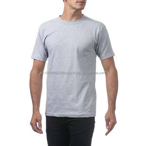 T-shirts d'été respirants pour hommes OEM, manches courtes, prix bas, couleur personnalisée, col rond, coupe ajustée, 100% coton, chemises pour hommes - Product Image 5