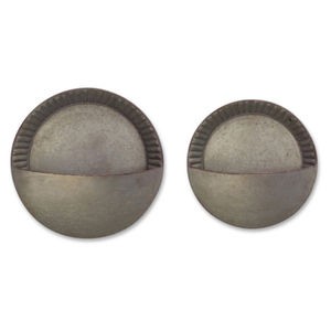 Juego de 3 maceteros galvanizados para colgar en la pared, para plantas de interior y exterior, decoración rústica, grandes colgadores de hierro para flores de jardín - Product Image 3