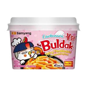 Tteokbokki Coreano Picante de Alta Calidad con Salsa Cremosa, Samyang Buldak Carbonara Sabor Pollo Picante, Topokki 179g, ¡Gran Venta! - Product Image 2