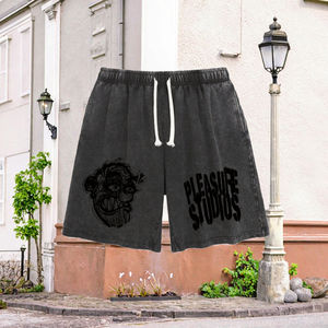 Shorts de sport décontractés pour hommes en coton Oxford 100 % personnalisables – Séchage rapide, respirants, écologiques, avec cordon de serrage, pour l'été - Product Image 3