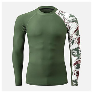 ชุดป้องกันผดผื่นสำหรับผู้ชายฟิตเนสออกกำลังกายกลางแจ้งน้ำหนักเบากระชับเพรียวบางทันสมัยออกแบบได้ตามต้องการ - Product Image 1