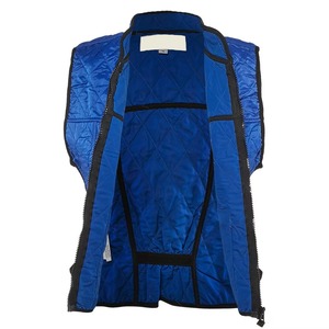 Chaleco Ecuestre Acolchado Azul Unisex, Sin Mangas, Cortavientos, con Cierre de Cremallera, Color Sólido, para Montar a Caballo - Product Image 1