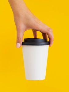 Gobelet à café jetable biodégradable en bagasse personnalisé avec couvercle pour le bureau, les voyages et l'usage quotidien - Product Image 4