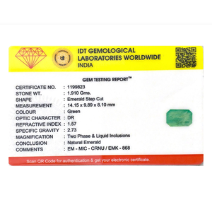 Natural Zambian Emerald 9.55 Carat Loose Gemstone Emerald Cut for Fine Jewelry - Product Image 4