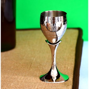 Round Stemmed Cup Wedding Occasion Decorative Metal Chalice Vintage Brass <b>Goblet</b> Handmade Embossed <b>Wine</b> Glass - Product Image 5