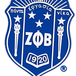 Zeta Phi Beta Shield Fur Keychain Greek Sorority Accessories ZPB Keyring Premium Soft Plush <b>Key</b> <b>Holder</b> - Product Image 5