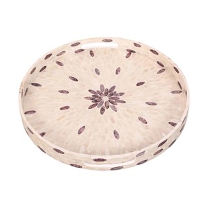 Plateau de service de luxe en nacre, fait main, incrusté de coquillages, plateau décoratif pour la maison, l'hôtel, le restaurant, pour le service et les cadeaux - Product Image 4