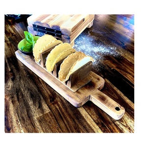 ที่วางทาโก้ไม้แบบเป็นมิตรกับสิ่งแวดล้อม ถาดเสิร์ฟไม้ธรรมชาติ ชั้นวางโชว์สำหรับครัว งานเลี้ยง ร้านอาหาร - Product Image 5