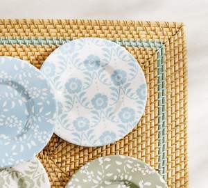 Square Rattan <b>Placemat</b> <b>Sage</b> <b>Green</b> Border Woven Table Mat Tight Basketweave Coaster Decorative Charger Plates Farmhouse Table Dec - Product Image 3