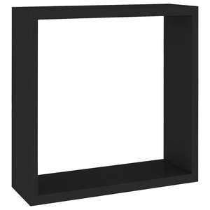 Juego de 3 Estantes de Pared Cúbicos de MDF Negro, Grandes, Medianos y Pequeños, para Organización del Hogar o la Oficina - Product Image 6