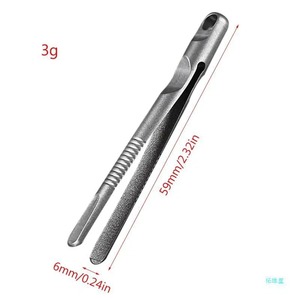Pincettes portables TC4, mini-pincettes, outil de survie EDC, pincettes en alliage de titane pour la survie en plein air, le camping, les voyages, la randonnée, 4 pièces - Product Image 3