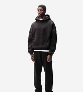 Sweat à capuche décontracté en polaire de haute qualité, épais, avec logo personnalisé, pour hommes, coupe oversize, pull à capuche - Product Image 2