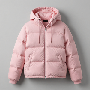 Sudadera con Capucha de Forro Polar de Poliéster/Nylon con Estampado de Hojas de Palma Rosas, Manga Larga, Bordada, para Invierno, Personalización OEM/ODM - Product Image 3