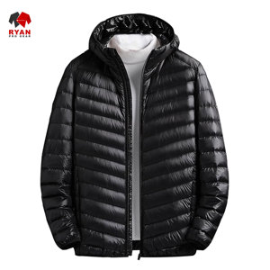 แจ็คเก็ตพัฟเฟอร์แบบกำหนดเองสำหรับผู้ชายจาก Ryan Pro Gear พร้อมโลโก้แบบกำหนดเอง สีพื้น - Product Image 3
