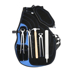 Kit de sablage de sabots pour fermeurs, avec tablier robuste, coupe-sabots, outil de dépose de sabots, pince à sabots courbée, lime à sabots et marteau - Product Image 1