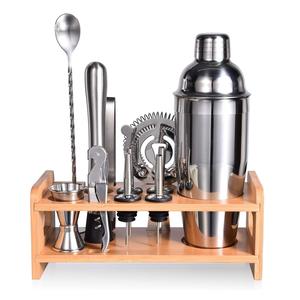 Ensemble de bar en acier inoxydable plaqué nickel et or rose de luxe avec logo personnalisé - Product Image 1