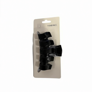 Fermaglio per capelli Yun Rong da 9 cm in plastica nera per acconciature - Product Image 1