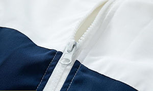 เสื้อแจ็คเก็ตเรเซอร์แบบยูนิเซ็กซ์ สีบล็อกกิ้ง ทรงโอเวอร์ไซส์ ซิปหน้า กันลม ผลิตจากโพลีเอสเตอร์ เหมาะสำหรับกิจกรรมกลางแจ้ง ผู้ใหญ่ ใส่ได้ทุกฤดู คอตั้ง ดีไซน์แบบแปะผ้า - Product Image 2