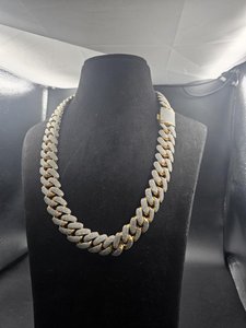 Cadena Cubana de Moissanita VVS Chapada en Rodio para Hombre, Collar Iced Out Estilo Hiphop, Joyería de Declaración para Uso Diario - Product Image 5