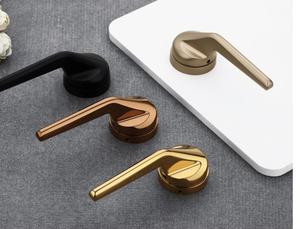 Modern Door <b>Handles</b> Contemporary Design Black Bronze Gold Rose Gold Matte Finish Easy Installation For Home Office Interior Door - Product Image 1
