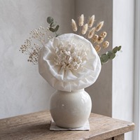 Aksesoris VADEE Bunga Kamelia Kayu Sola Buatan Tangan 15cm Pengharum Ruangan Alami Model Sola Camellia Bloom 15CM untuk Rumah