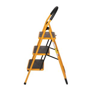 Portable Home and <b>Kitchen</b> 3-<b>Step</b> Folding Ladder Anti-Slip with Rubber Hand Grip RT - Product Image 3