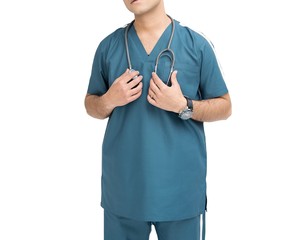 Uniforme Médico para Hombre de Diseño Superior, Transpirable, Cómodo, Tejido Duradero y Ligero, Uniforme Médico para Hombre de Última Tendencia a Precio Económico - Product Image 1