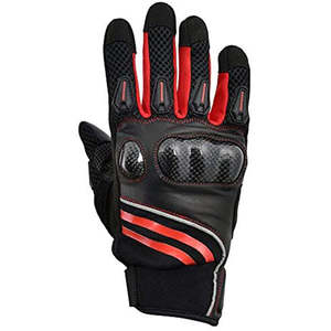 Gants de moto en cuir à écran tactile antidérapants à enfiler pour la moto sportive, la course, à doigts complets, évacuant l'humidité et séchant rapidement - Product Image 2