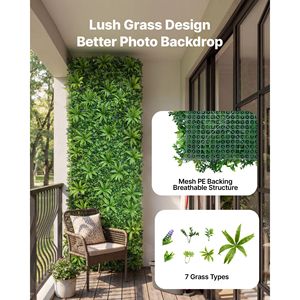 Pannelli di Bosso Artificiale 40x120 per Protezione Solare - Sfondo Verde per Interni, Siepe per Privacy, Erba Finta - Product Image 3